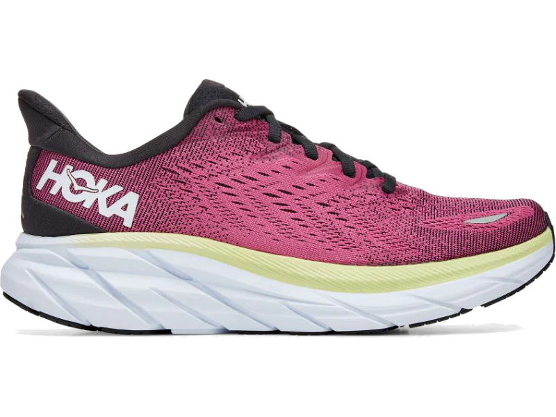 HOKA CLIFTON 8 WOMEN'S RUNNING SHOES - Blue Graphite/Ibis Rose